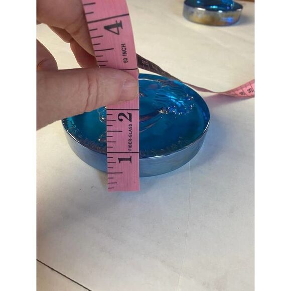 Vintage 1974 John Adams Carnival Glass Paper Weight Sculpture Hamilton - 4.5" - Picture 3 of 4